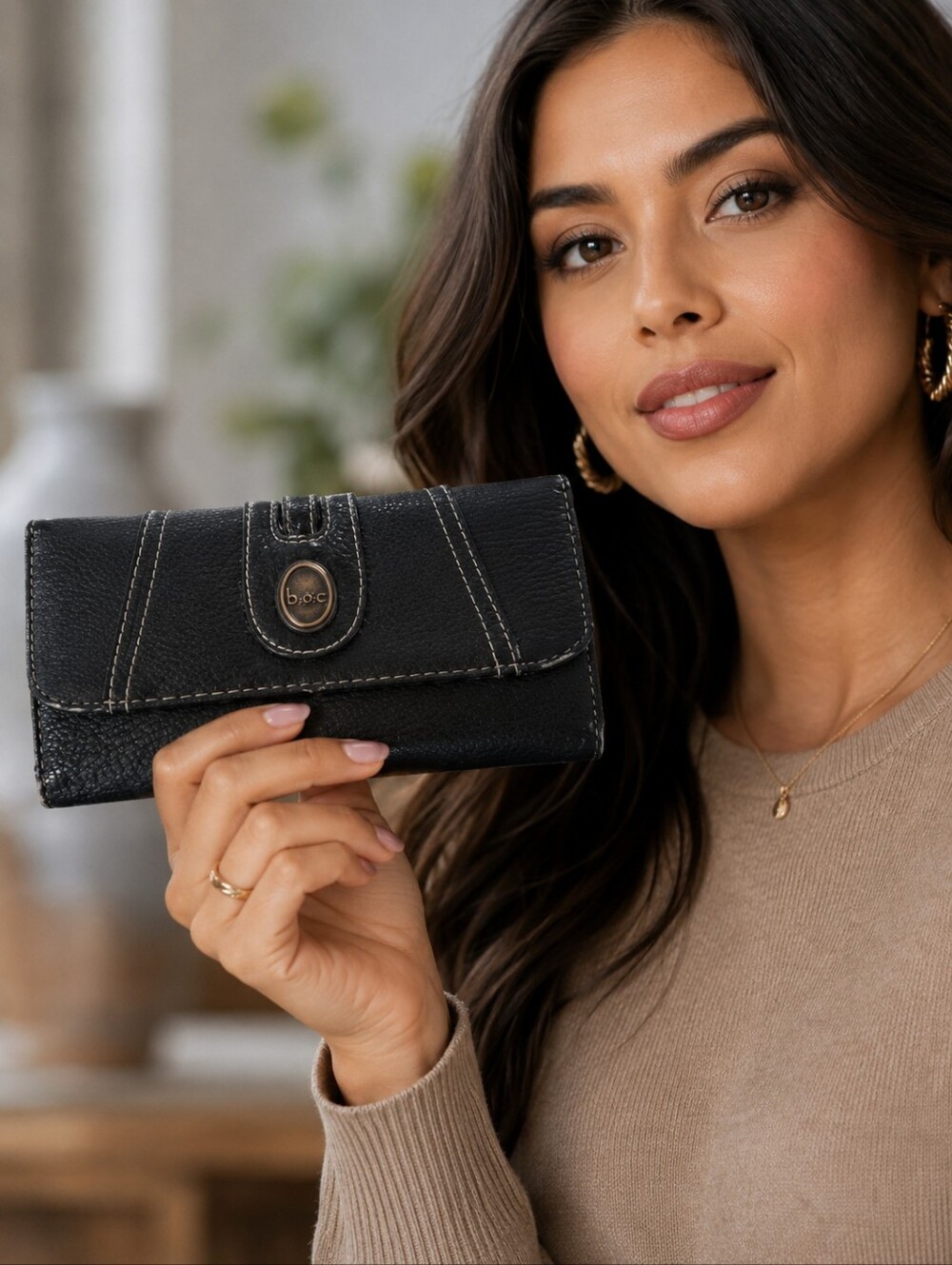 b.o.c. Black Women's Wallet